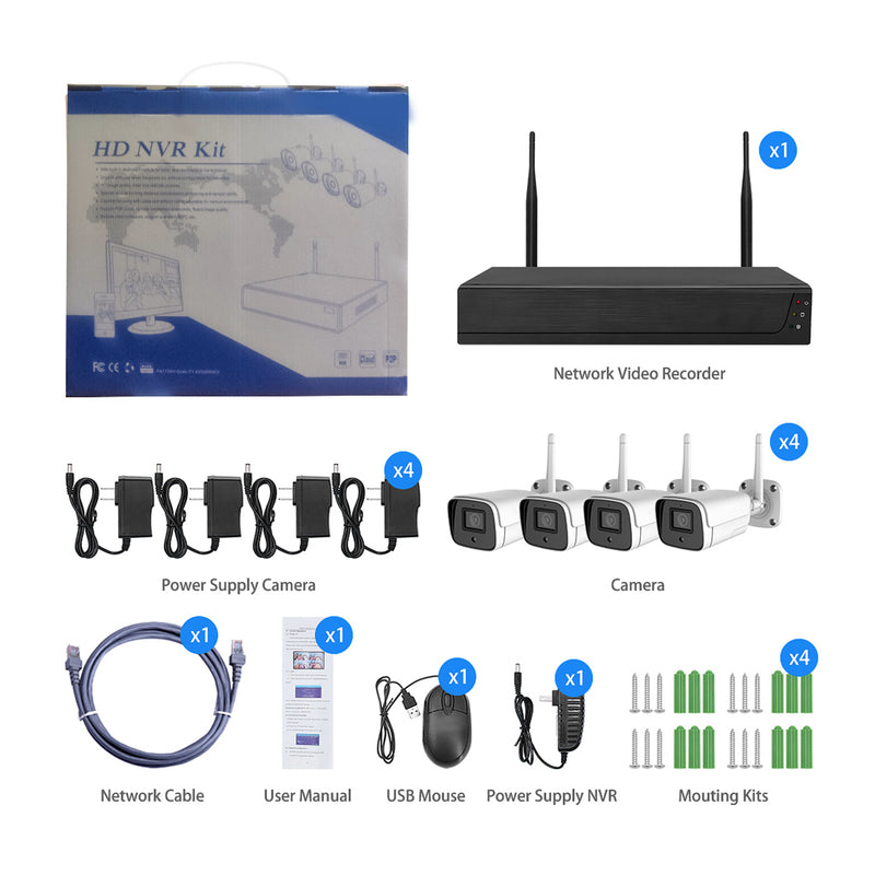 Rafiki Wireless Wi-Fi NVR Kit